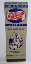 Pepsi Cola Matchbook Cover Walt Disney 1940&#39;s No 10 Horse With Cannon Squadron - £9.17 GBP