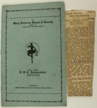 Vintage Paper Advertising Souvenir ROANOKE VA Mary Frederica School of D... - $11.02