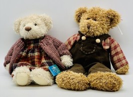 Russ AVON Collection Fitzsimmons Briva Bear Plush Vintage Teddy Couple - £18.37 GBP