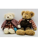 Russ AVON Collection Fitzsimmons Briva Bear Plush Vintage Teddy Couple - £18.26 GBP