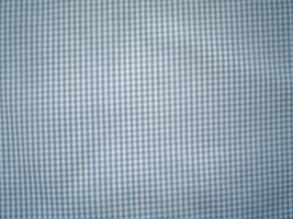  Light Blue White 1/8 inch Gingham Cotton Fabric - $9.99