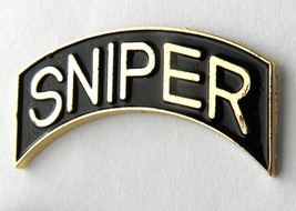 SNIPER SPECIAL FORCES US ARMY GOLD BLACK LAPEL PIN BADGE 1.25 INCHES - $5.64