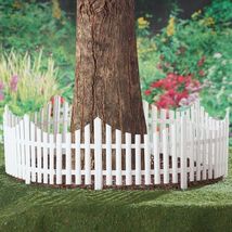 Set of 4 Picket Fence Garden Border Flexible White Landscape Lawn Edging... - $23.50