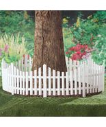 Set of 4 Picket Fence Garden Border Flexible White Landscape Lawn Edging... - $23.50
