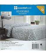 Adrianna Gray Queen Micro Fiber Reversible Bedspread - $39.99