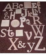 Alphabet Set -Wooden Letters -Alphabet Wall-ABC Wall- UNPAINTED  12" to 6" lette - £108.50 GBP