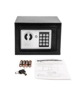 17E Home Use Electronic Password Steel Plate Safe Box Black - £39.30 GBP