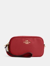 Coach Jamie Wristlet Leather Pouch ~NWT~ C9932 Red - £73.53 GBP