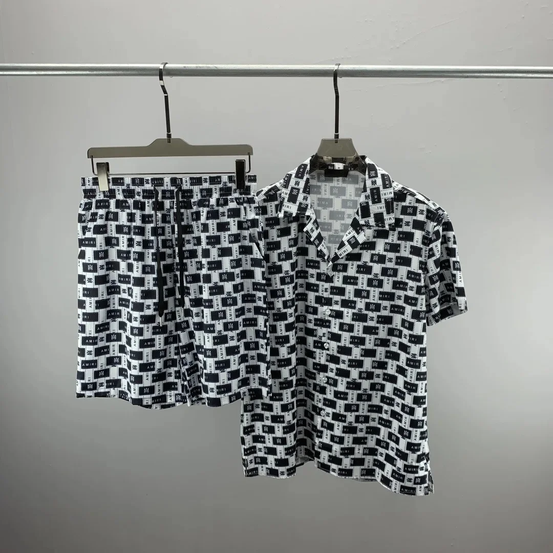 Men Pairs Summer Casual 3D Print Men Short Sleeve Hawaiian Set T-shirts+... - $41.03 CAD
