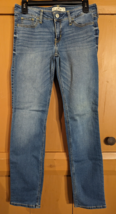 Hollister Jeans Womens Juniors Size 5R Low Rise Denim Blue Straight Leg Stretch - £11.37 GBP