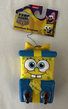 Hallmark Nickelodeon Spongebob As Present  Decoupage Christmas Ornament New 4” - £13.58 GBP