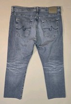 Adriano Goldschmied Jeans AG Everett Slim Straight 38x28 Whiskered Rehem... - $19.07