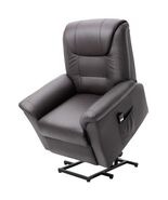 Electric PU Leather Power Lift Chair with Remote Control &amp; Side Pockets ... - $692.99