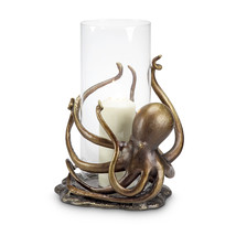 SPI Aluminum Octopus Hurricane Candleholder - £205.54 GBP