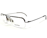 Calvin Klein Eyeglasses Frames 381 551 Brown Rectangular Half Rim 52-19-140 - $65.24