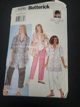 Butterick Pattern #3096 Women&#39;s Shirt &amp; Pants Sizes 16W-20W Uncut 2001 - $90.82 MXN