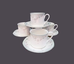 Four Royal Doulton Caprice cup and saucer sets made in England. - £79.93 GBP