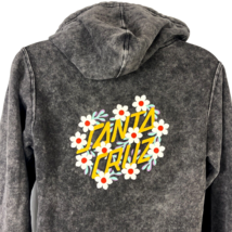 Santa Cruz Skateboards Flowers Fleece Pullover Hoodie Sweatshirt Small 40x27 - £36.95 GBP