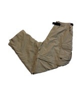 REI Co-op Convertible Pants Khaki Tan Mens Large Belted UPF 30+ Pockets ... - £14.46 GBP