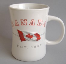 Cup Ceramic Canada Collectible Souvenir Coffee Mug Maple Leaf Flag Canadian - £19.75 GBP