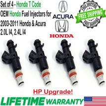 Honda 4 Pieces HP Upgrade OEM Fuel Injectors For 2006-2011 Honda Civic 2... - $75.23