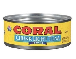 Coral Chunk Light Tuna In Water 5 Oz. (Pack Of 16 Cans) - £69.89 GBP