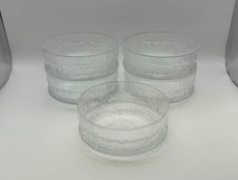 Set of 5 Iittala Finland Glass ASLAK Fruit / Dessert Bowls - $99.99