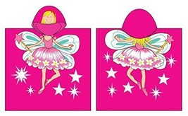 Fairy Hooded Beach Towel Kids Character Bath Costume Cotton Pool Cover Up Robe - £11.93 GBP