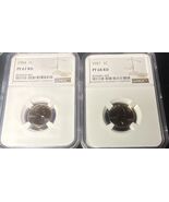 Lot Of Two Beautiful Proof Wheat Cents - 1954 RD, And 1957 RD - Both NGC... - $1,465.83 MXN