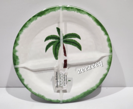 Tommy Bahama Tropical Palm Trees Melamine Dinner Plates Set of 4 - £33.29 GBP