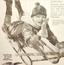 1923 Flexible Flyer Sled Christmas Advertisement S.L. Allen Ephemera 7 x 5.5&quot; - £11.35 GBP