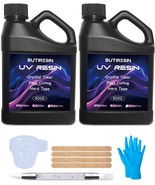 1000g UV Resin UV Resin Clear Fast Curing Crystal Clear Odourless Low Vi... - €44,91 EUR
