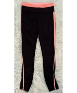 Lululemon Leggings Size 4 Cropped Black Pink Yoga Workout Womens Gym Ath... - €25,79 EUR