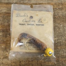 NOS Buck&#39;s Custom Lures Split Tail Swimmer Soft Lure Jig Brown Yellow He... - $7.13