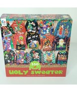550 Piece Ugly Sweater Puzzle Pre-Owned Complete Made in USA - $19.79