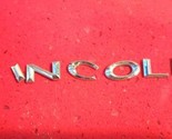 2003-2007 &quot;Lincoln&quot; Town Car Emblem Logo Letter Badge Trunk Lid Rear Set... - $17.99