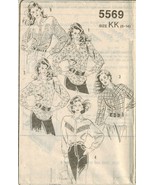 Vtg Reader Mail Order Misses Western Square Dance Shirt Blouse Sew Patte... - $9.99