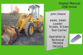 John Deere 444H 544H Loader &amp; TC44H TC54H Tool Carrier Manual Set See Desc. - £34.15 GBP