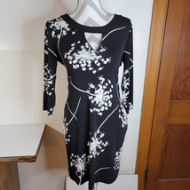 Womens Banana Republic Factory Black/white abstract Floral Dress Size XS - £16.08 GBP