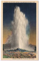 Postcard Old Faithful Geyser Yellowstone National Park Wyoming - £3.88 GBP