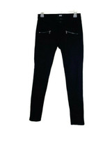 PAIGE Size 25 Ultra Skinny Black Stretch Ankle Pants Zipper Pocket Detail - £9.57 GBP