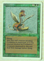 Cockatrice - Revised Series - 1994 - Magic The Gathering - Slight Wear - £2.14 GBP