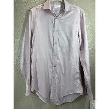Calvin Klein Slim Fit Performance No Iron Long Sleeve Button Down Sz 14.... - $372.25 MXN