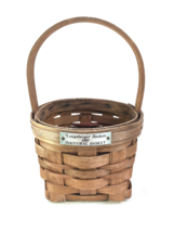 Longaberger 1989 Inaugural Handmade Basket - $9.79