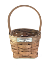 Longaberger 1989 Inaugural Handmade Basket - £7.31 GBP