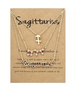 Sagittarius  - Zodiac Sign -Constellation - Zodiac - Gold Necklace - Jew... - £8.90 GBP