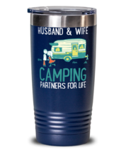 Husband and Wife Camping Partners, blue tumbler 20oz. Model 6400016  - £23.69 GBP