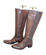 Born Womens Boots Brown Round Toe Size 6 Medium Pre-Loved Leather Upper ... - $69.99