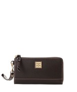 Dooney &amp; Bourke Women&#39;s Saffiano Folded Zip Wristlet, Brown Tmoro 8769-7 - $80.93