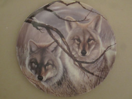 Coyote Collector Plate Eyes Of Silence Daniel Renn Pierce Wildlife - £22.01 GBP